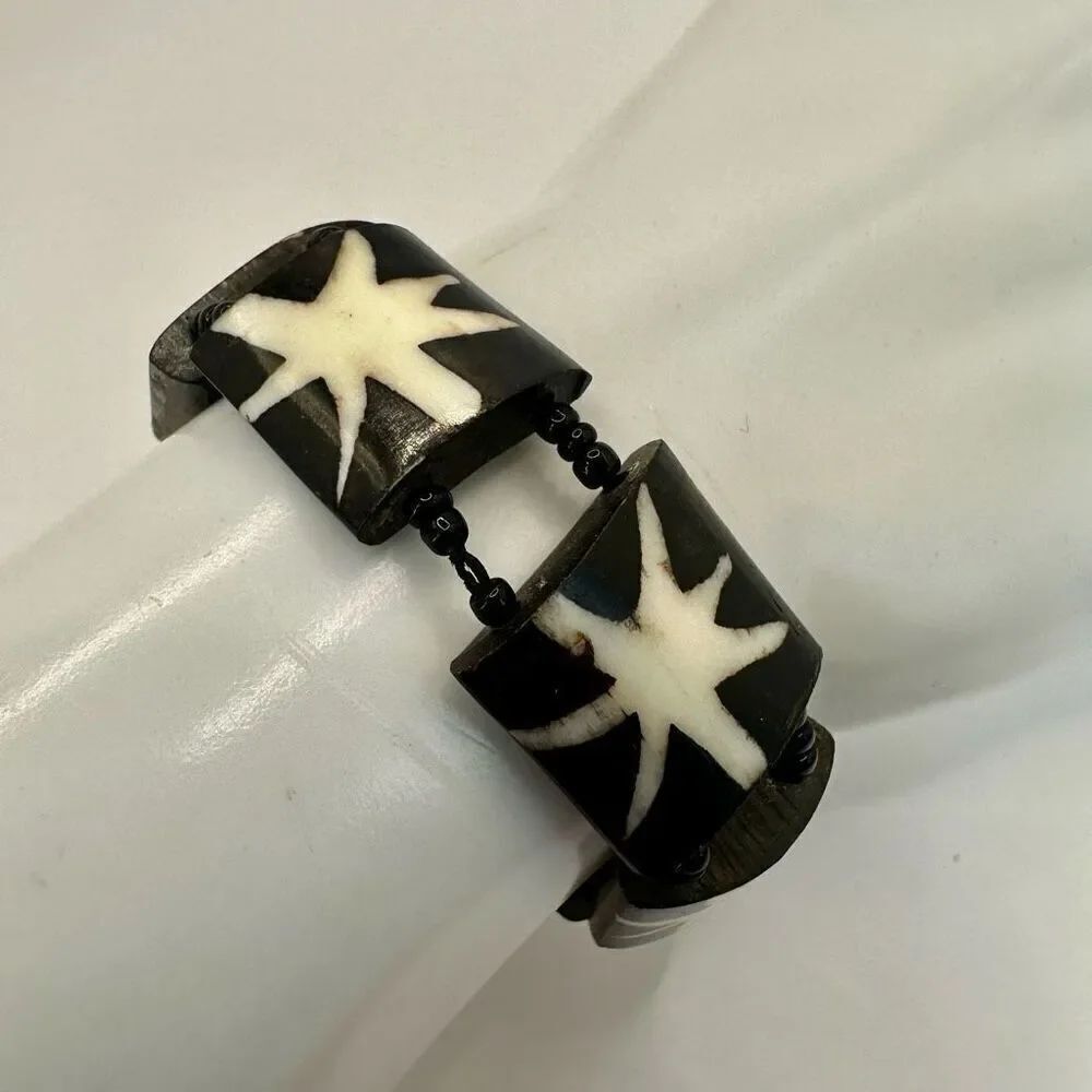 starburst batik bone stretchy bracelet